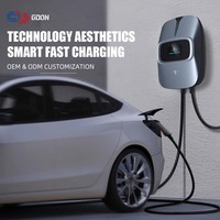 Chargeur mural GDON niveau 2 J1772 7kW intelligent 240V AC pour voiture électrique, type 1 EVSE, résidentiel, extérieur, domicile