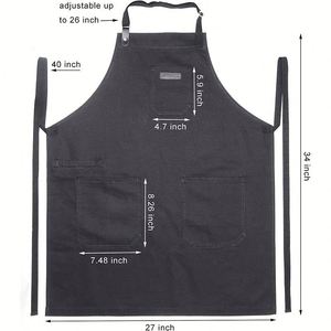 Tablier de chef en toile multi-poches, direct usine, transfrontalier, écologique et durable, unisexe, pour le jardinage et le travail de charpentier - Product Image 4