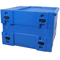 Conteneur isotherme commercial pour aliments de 120 L |   Boîte de transport isotherme pour traiteur avec support pour bacs GN