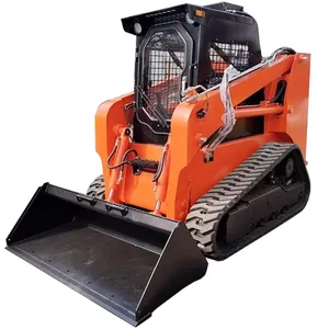 Caricatore di fornitura di fabbrica Mini 3 Ton pista Skid Steer Loders prezzo piccolo 4x4 ruote Loader Skid Steer per la vendita