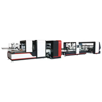 Machine en ligne de dossier Gluer Stitcher Strapper automatique, pour la fabrication de boîtes en carton ondulé