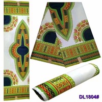 Kain Batik Wax Print Polyester-Katun Afrika Ramah Lingkungan Ankara untuk Kain Gaya Busana untuk Menjahit Gaun
