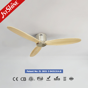1stshine Ventilador de Techo Dormitorio Eficiente DC Motor Estable Bajo Ruido 52 Pulgadas Control Remoto Ventiladores de Techo - Product Image 1