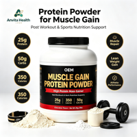Poudre naturelle riche en glucides sans caféine pour les athlètes, croissance musculaire après l'entraînement, nutrition sportive, complément de prise de masse