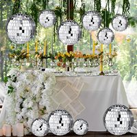 3cm 4cm 5cm 6cm ensemble de prise de vue à l'aide d'accessoires Table Top fête d'anniversaire Center décoration boule Disco