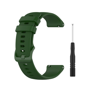<span class=keywords><strong>Correa</strong></span> de Silicona de Reemplazo Antideslizante de 18mm 20mm 22mm con Rejilla Pequeña para Relojes <span class=keywords><strong>Garmin</strong></span> <span class=keywords><strong>Forerunner</strong></span> <span class=keywords><strong>745</strong></span> 570 y Vivoactive 3 4 5 6 - Product Image 6