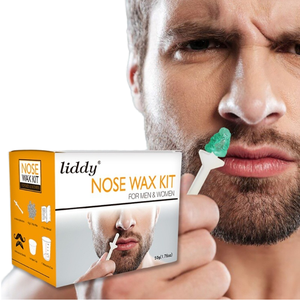 Kit de Cera Depilatoria para Nariz, Portátil, con Granos de Cera y Set de Aplicación Desechable - Product Image 1