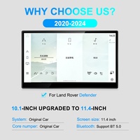 Écran tactile de voiture Navihua 11,4 pouces pour Land Rover Defender 2020-2024, mise à niveau de l'écran radio d'origine 10 pouces, Android Multimedia CarPlay