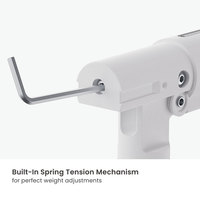 LDT105-C012 17 "-40" 11Kg Slanke Mechanische Veerondersteunde Monitor Arm Verstelbare Computer Vesa Mount Enkele Monitor Standaard Beugel