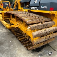 Bulldozer Shantui d'occasion SD16, bulldozer sur chenilles d'origine chinoise, SD16 SD22 SD32, bulldozer hydraulique d'occasion SD16 pas cher