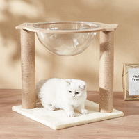 Arbre à chat durable avec griffoir, panneau de couchage pour chat, jouet pour animaux de compagnie, adapté aux chatons d'intérieur