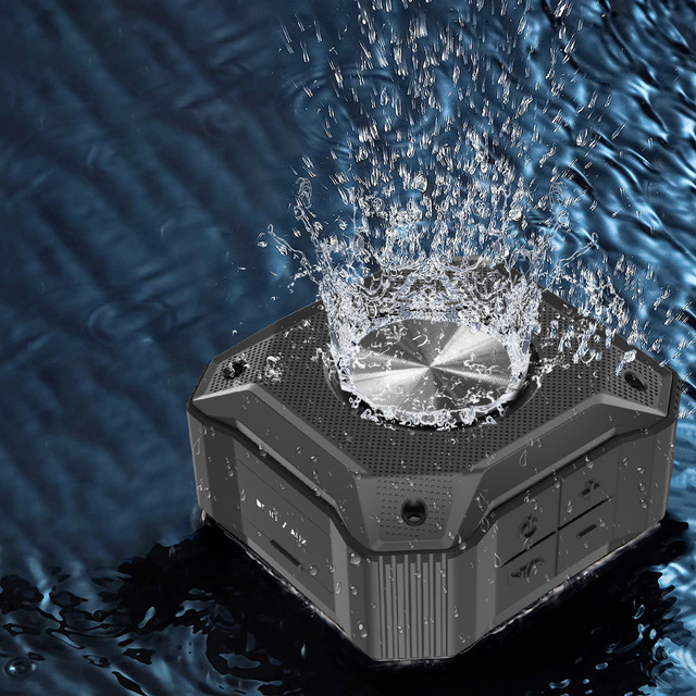 Portable Speaker IPX7 Waterproof Outdoor Mini Bass Driver High Volume Card Slot Shower Use