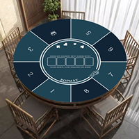 Tapis de table de jeu en caoutchouc personnalisé avancé pour tapis de poker pour amorti de table de qualité supérieure