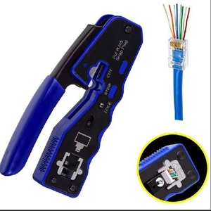 10個Rj45イーサネットケーブルモジュールプラグネットワークコネクタRj-45 Cat6カラーCat5e金メッキケーブルイージースロートRJ45コネクタ - Product Image 4