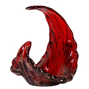 Italian High Quality Glass Centerpiece to Decorate the House in a Special <b>Red</b> Avventurina Color to Make Any Room Unique - Product Image 2