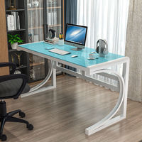 Bureau d'ordinateur moderne pour bureau à domicile, étude et jeux