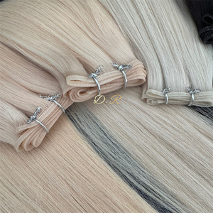 2025 Top qualité longue durée 100% vierge <span class=keywords><strong>russe</strong></span> cuticule aligné cheveux humains pleine longueur trame de cheveux humains Double dessiné génie trame - Product Image 3