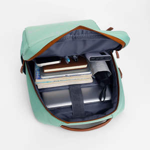 Mochila para Portátil de Viaje, Unisex, con Logotipo Personalizado, Anti-Robo, Geométrica, Impermeable, de Oxford, con Carga USB, Venta al Por Mayor de Fábrica - Product Image 2