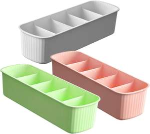 Boîtes de rangement en gros pour chaussettes et sous-vêtements avec couvercle pour tiroirs et placards - Product Image 1