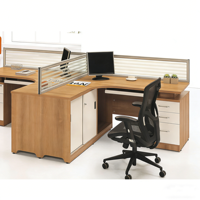 Système de cloisons de bureau modulaires en panneaux nid d'abeilles en aluminium moderne pour poste de travail personnel