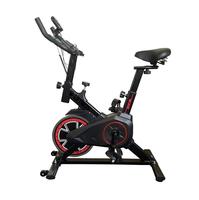 Vélo de spinning d'intérieur confortable en acier avec résistance à contact direct et volant d'inertie de 6 kg, pour équipement de fitness unisexe à domicile et amincissement