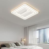 Luz de Ventilador de Techo LED Empotrado Inteligente con Control Remoto, de Diseño Moderno y Lujoso para Decorar Habitaciones u Hoteles