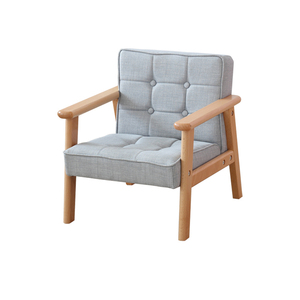 Sillón <span class=keywords><strong>Infantil</strong></span> Ecológico de Madera con Cojín de Tela PU, Sofá <span class=keywords><strong>Reclinable</strong></span> Resistente para Niños, Silla para Dormitorio o Escuela - Product Image 2