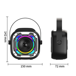เครื่องคาราโอเกะพกพาสำหรับเด็ก พร้อมไมโครโฟนไร้สาย ไฟ LED RGB กล่องเสียงขนาดเล็กแบบชาร์จไฟได้ สำหรับงานปาร์ตี้ที่บ้าน ของขวัญ - Product Image 3