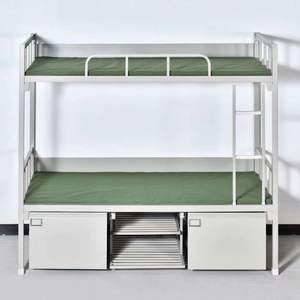 Cama de metal espacial para Hotel y hotel, cama doble de acero, muebles para adultos, litera para loft - Product Image 5