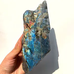 Wholesale Natural crystal Raw Labradorite Stone raw quartz stone rough crystal stone specimen labradorite for sale