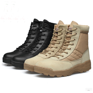 Botas Tácticas Transpirables para Exteriores Definite TCB03 de Gamuza para Camping, Desierto y Selva, Color Negro y Caqui - Product Image 1