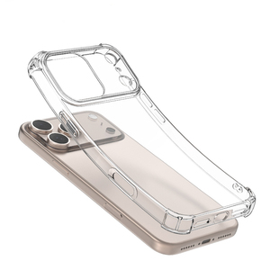 Étui transparent de luxe avec étui pour <span class=keywords><strong>iPhone</strong></span> 17 16 <span class=keywords><strong>Pro</strong></span> <span class=keywords><strong>Max</strong></span> 15 14 <span class=keywords><strong>13</strong></span> 12 11 étuis de téléphone portable transparents en TPU antichoc - Product Image 2