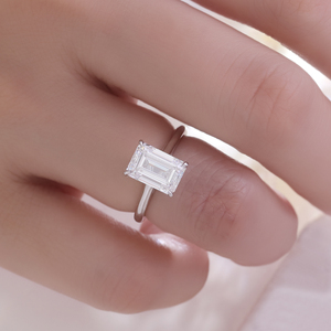 Provence Gem $1950 Pt950 Igi 3.0ct E Vs1 Smaragd Geslepen Lab Diamant Cvd Solitaire Verlovingsring Voor Vrouwen - Product Image 4