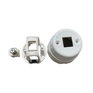 Enchufe de TV de Cerámica Fanton, 9.5mm de Diámetro, Estándar IP44, con Conexión a Tierra, 1 Salida, Autoprueba - Product Image 4