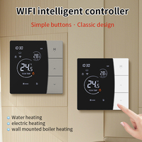 Thermostat intelligent WiFi, commande vocale à distance via application, programmable, capteur NTC, écran LCD, pour chaudière à eau et électrique, chauffage domestique