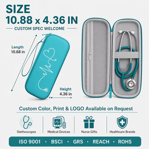 Étui pour stéthoscope en EVA résistant à l'eau, sac pour médecin/infirmière avec pochette pour accessoires et doublure souple, uniquement pour usage médical - Product Image 3