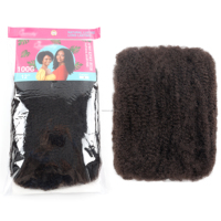 Cheveux Afro Kinky en vrac pas chers, 12 pouces, 100g, extensions soignées et qui ne s'emmêlent pas facilement pour tressage, couleur naturelle pour crochet