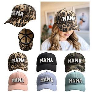 Gorra de Béisbol con Estampado de Leopardo en Tela Lavada, Camuflaje y Logotipo Bordado - Product Image 4