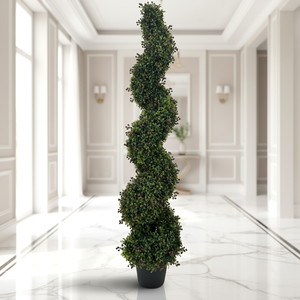 <span class=keywords><strong>Albero</strong></span> a Spirale di Bosso Artificiale 120cm, Pianta Artificiale per <span class=keywords><strong>Giardino</strong></span>, Casa, Matrimoni, Interni, Portico, Decorazione Esterna - Product Image 1