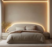 Juego de muebles de dormitorio de alta calidad Cama moderna de lujo King Size Cama cómoda de cuero doble para dormitorio