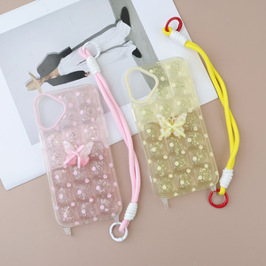 Prix direct usine avec chaîne florale scintillante, coque de téléphone <span class=keywords><strong>portable</strong></span> <span class=keywords><strong>incassable</strong></span> pour ZTE A76 5G - Product Image 1