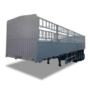 Semirremolque de Acero de <span class=keywords><strong>Segunda</strong></span> <span class=keywords><strong>Mano</strong></span> de <span class=keywords><strong>4</strong></span> <span class=keywords><strong>Ejes</strong></span> y 16 Ruedas, Remolque de Carga Completo con Barra de Tracción y Pared Lateral, Capacidad de Carga Máxima de 50T - Product Image 6