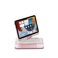 WITSPAD Penutup Keyboard Touchpad Nirkabel RGB Backlit untuk iPad Mini 6 USB Type-C Desain Ramping untuk Tangan Kanan