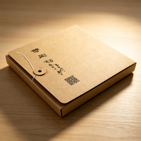 Boîtes d'expédition personnalisées en kraft pour documents, avec cordon et bouton, pour enveloppes en papier