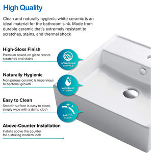 Desainer <span class=keywords><strong>Malaysia</strong></span> Kabinet Meja Kamar Mandi Keramik Bak Cuci Tangan - Product Image 5