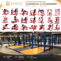 ZY Appareil Combiné Commercial Haute Performance à Double Usage pour Presse à Cuisses Inclinée et Hack Squat, à Charge de Plaques, pour l'Entraînement de la Force des Membres Inférieurs