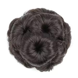 <span class=keywords><strong>Blonde</strong></span> Noir Couleur Cheveux <span class=keywords><strong>Chignon</strong></span> Pièces En Plastique Titulaire Mode Cheveux Avec Clips <span class=keywords><strong>Chignon</strong></span> Messy Bun Extensions De Cheveux - Product Image 6