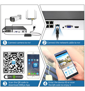 XMEYE 4K 8CH 8MP POE ชุดระบบกล้องเฝ้าระวังวิดีโอกลางแจ้งกล้อง AI ตรวจจับใบหน้าบันทึกเสียงบันทึกข้อมูล HDD ภาพกลางคืน - Product Image 6