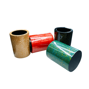 Rhinoceros Leather Pen Holder Made in China Pure Natural Lacquerware with Classical Lacquer Finish Technique Collection Use