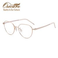 Kacamata Pria Desainer Bingkai Titanium Murni Terbaru Berkualitas Tinggi, Kacamata Emas Mewah Merek Ternama Optik Lunettes De Luxe